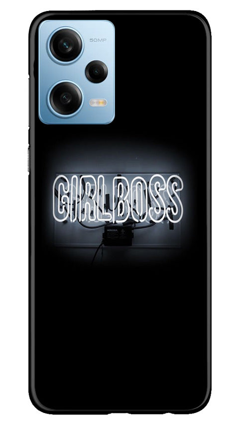 Girl Boss Black Case for Redmi Note 12 5G (Design No. 237)
