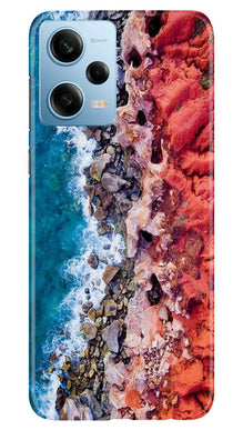 Sea Shore Mobile Back Case for Redmi Note 12 Pro 5G (Design - 242)