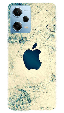 Apple Logo Mobile Back Case for Redmi Note 12 5G (Design - 251)