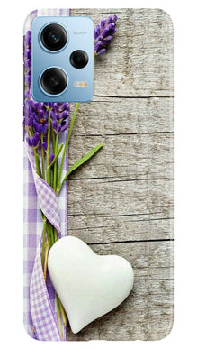 White Heart Mobile Back Case for Redmi Note 12 5G (Design - 260)