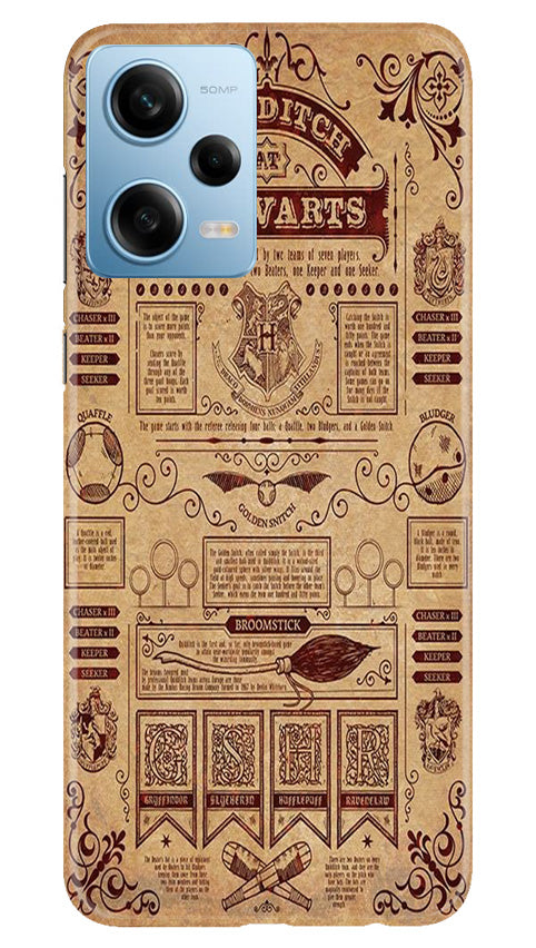 Hogwarts Mobile Back Case for Redmi Note 12 5G (Design - 266)