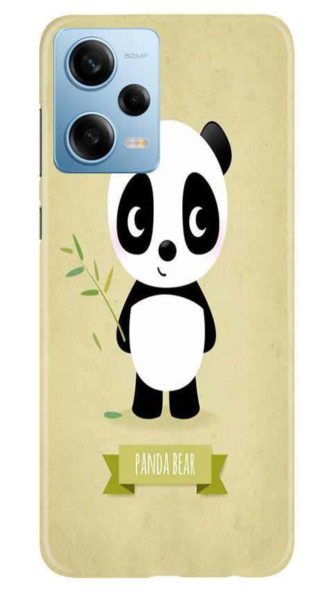 Panda Bear Mobile Back Case for Redmi Note 12 5G (Design - 279)