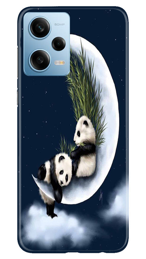 Panda Moon Mobile Back Case for Redmi Note 12 5G (Design - 280)