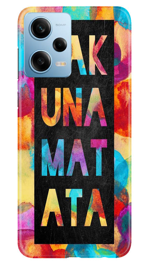 Hakuna Matata Mobile Back Case for Poco X5 Pro 5G (Design - 285)