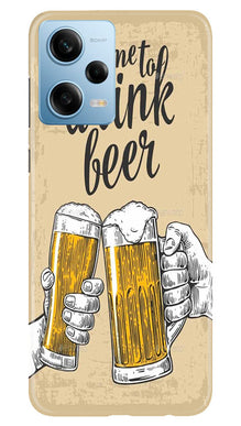 Drink Beer Mobile Back Case for Redmi Note 12 Pro 5G (Design - 290)