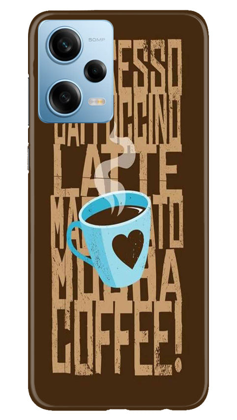 Love Coffee Mobile Back Case for Redmi Note 12 5G (Design - 311)