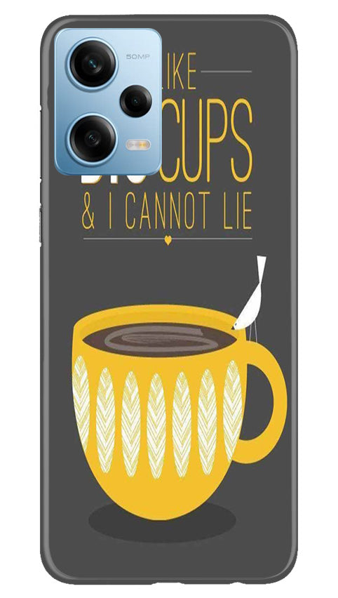Big Cups Coffee Mobile Back Case for Redmi Note 12 Pro 5G (Design - 312)