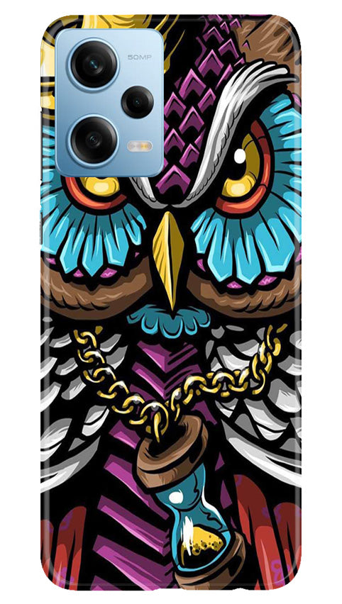 Owl Mobile Back Case for Poco X5 5G (Design - 318)