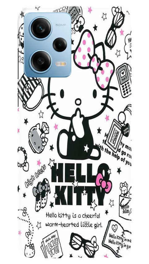 Hello Kitty Mobile Back Case for Redmi Note 12 Pro 5G (Design - 320)
