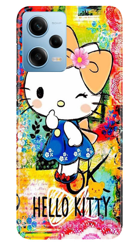 Hello Kitty Mobile Back Case for Poco X5 5G (Design - 321)