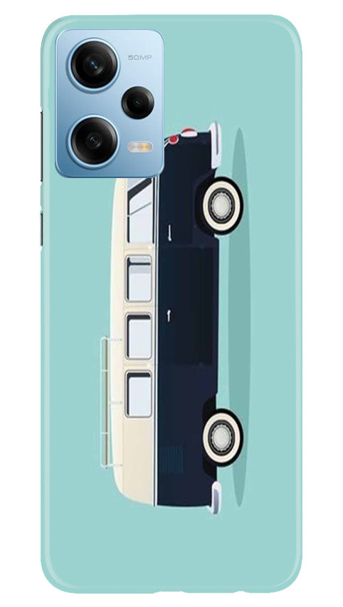 Travel Bus Mobile Back Case for Redmi Note 12 5G (Design - 338)