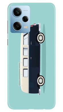 Travel Bus Mobile Back Case for Redmi Note 12 Pro 5G (Design - 338)