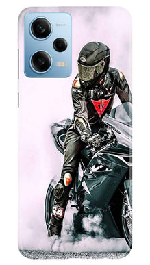 Biker Mobile Back Case for Redmi Note 12 5G (Design - 342)