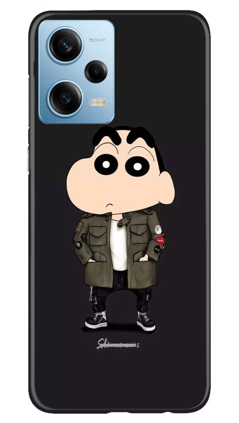 Shin Chan Mobile Back Case for Redmi Note 12 Pro 5G (Design - 349)