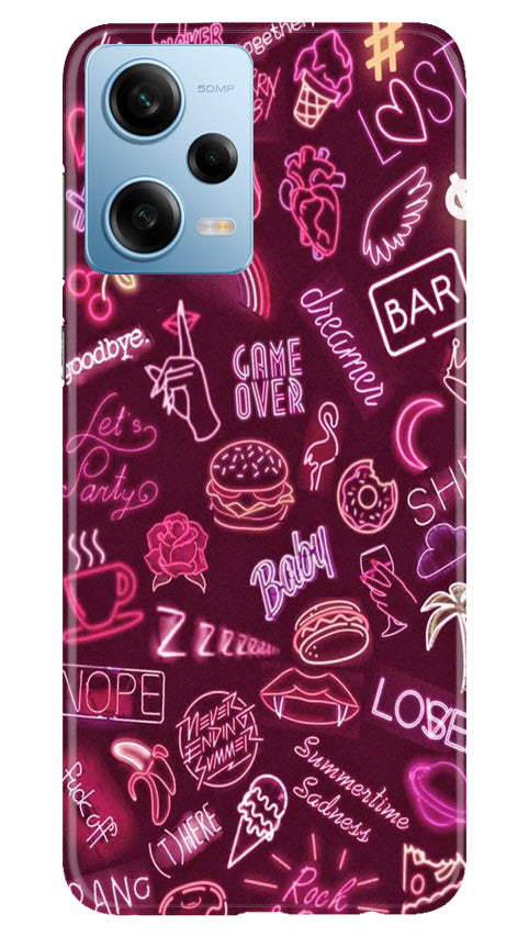 Party Theme Mobile Back Case for Redmi Note 12 5G (Design - 350)