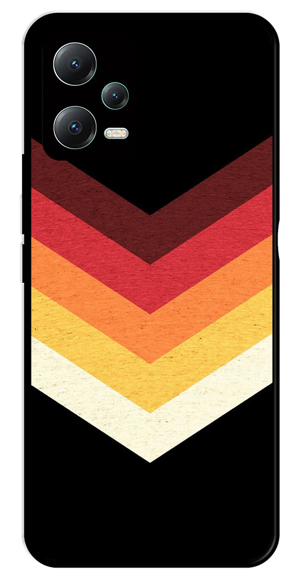 MultiColor Arrow Metal Mobile Case for Poco X5 5G   (Design No -04)