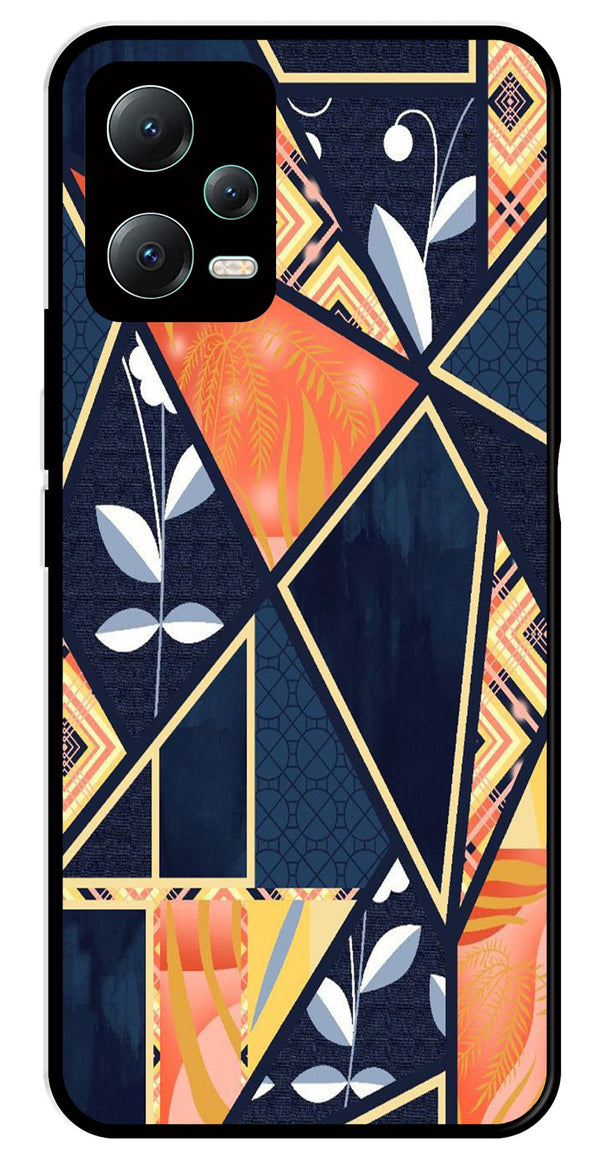 Marble Design Metal Mobile Case for Redmi Note 12 5G   (Design No -07)