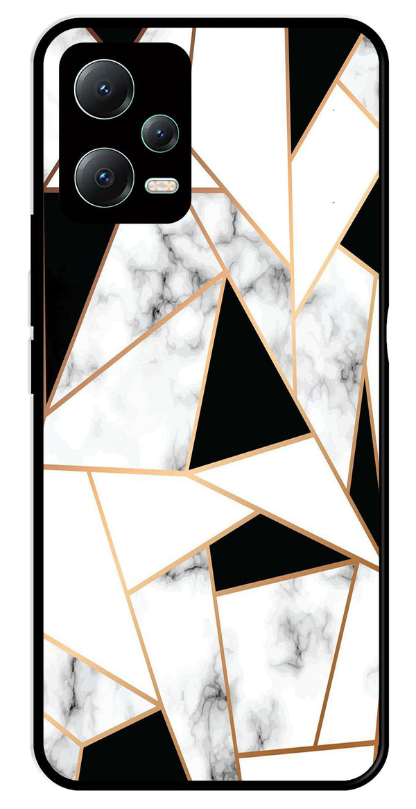Marble Design2 Metal Mobile Case for Redmi Note 12 5G   (Design No -08)
