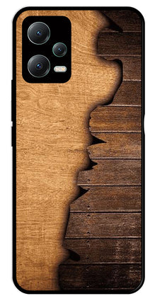 Wooden Design Metal Mobile Case for Redmi Note 12 Pro Plus 5G