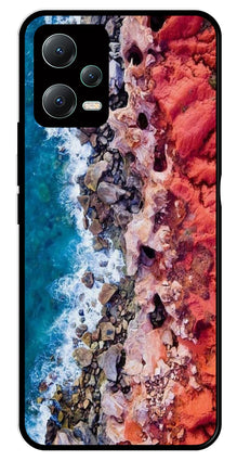 Sea Shore Metal Mobile Case for Redmi Note 12 Pro 5G