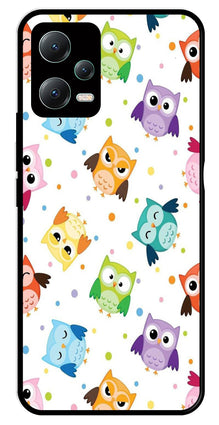 Owls Pattern Metal Mobile Case for Redmi Note 12 Pro Plus 5G