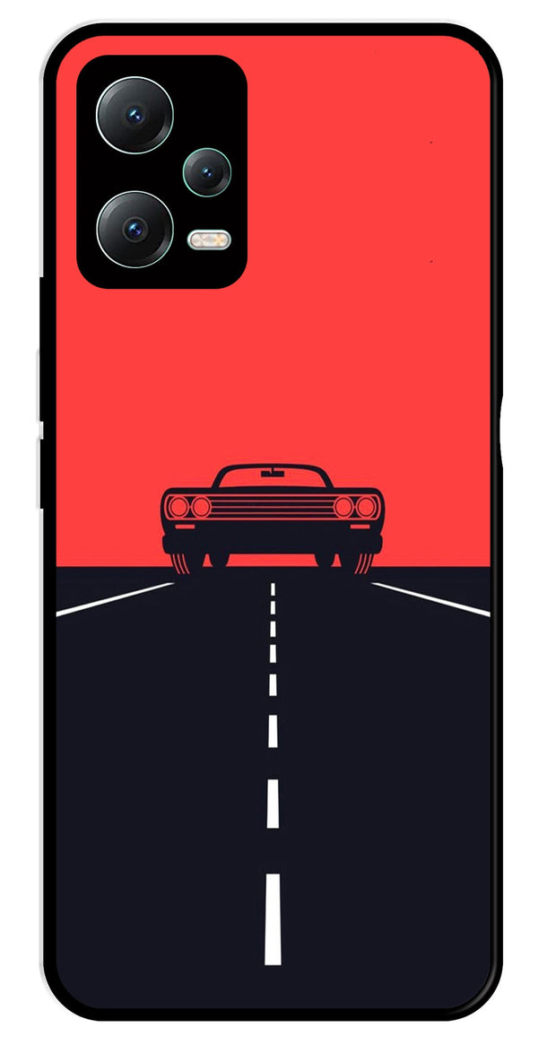 Car Lover Metal Mobile Case for Redmi Note 12 Pro Plus 5G   (Design No -21)