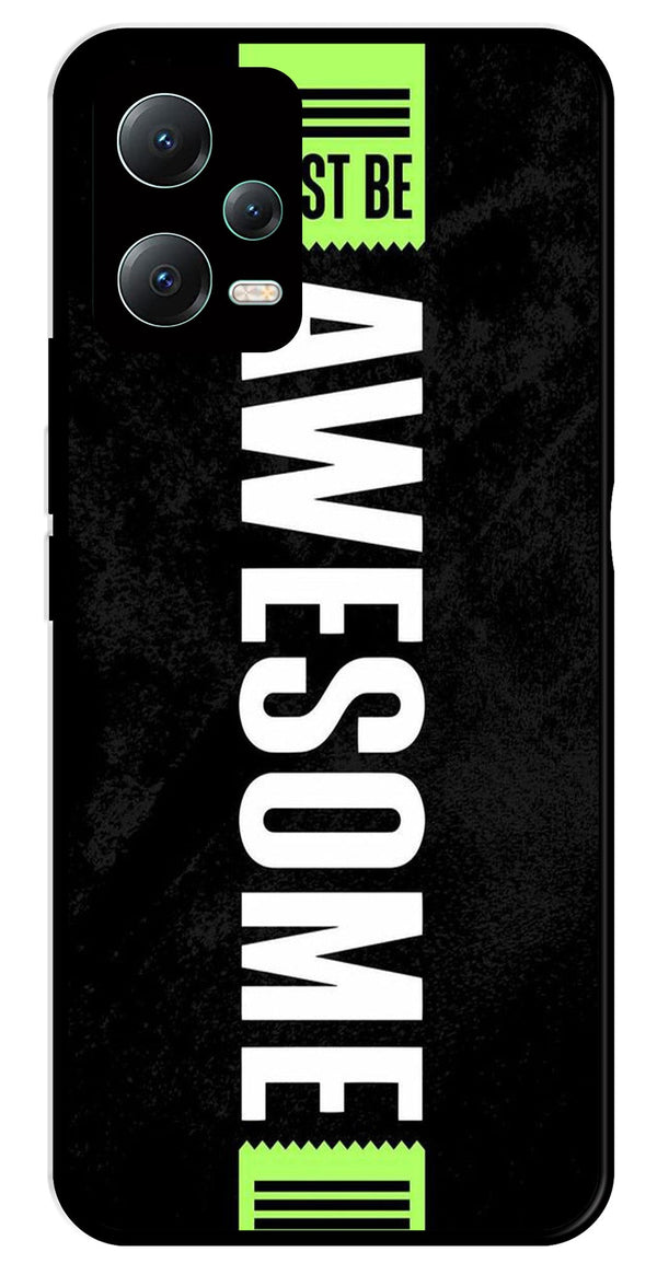 Awesome Metal Mobile Case for Redmi Note 12 5G   (Design No -33)