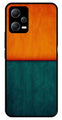 Orange Green Pattern Metal Mobile Case for Redmi Note 12 5G   (Design No -45)