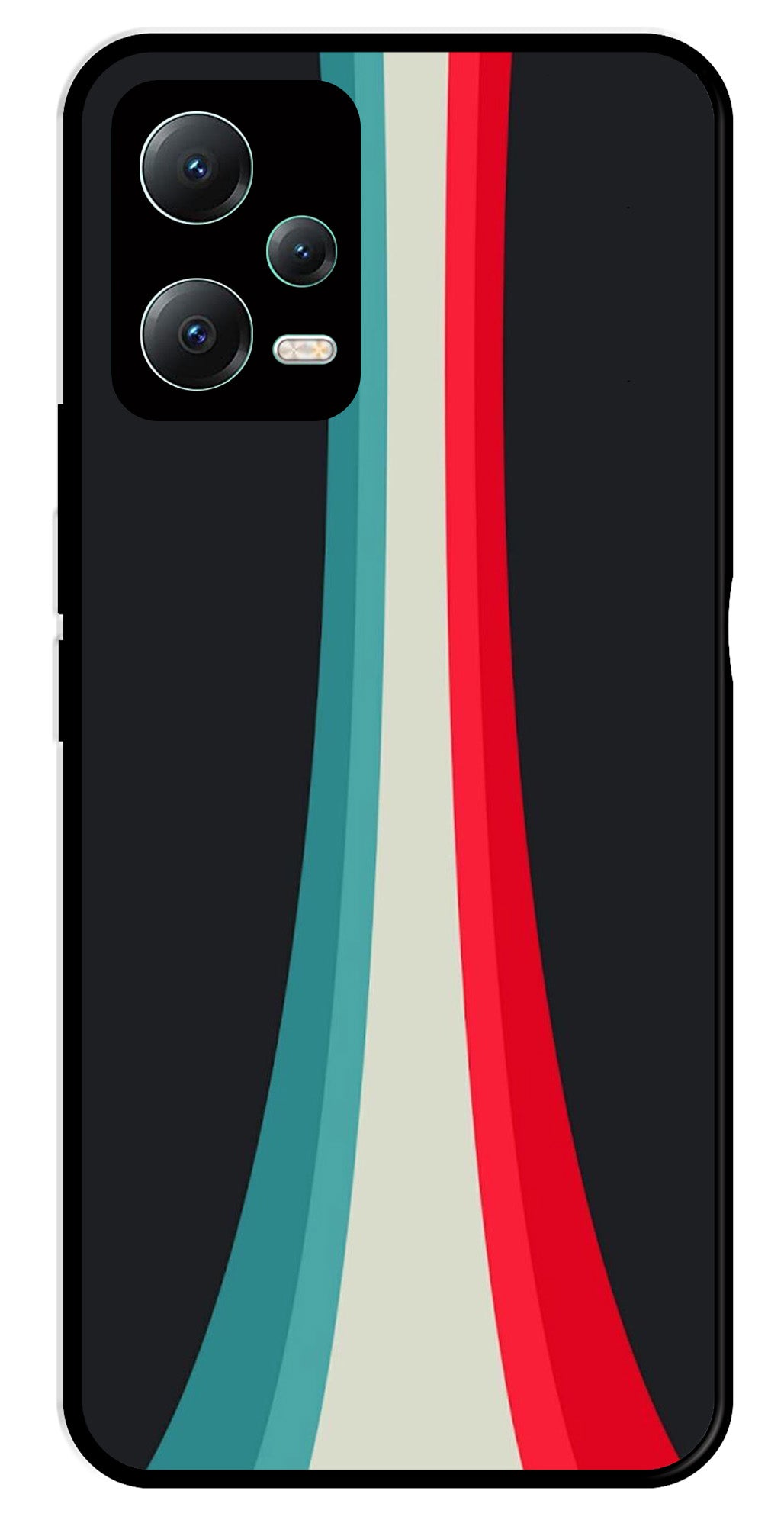 Modern Art Colorful Metal Mobile Case for Redmi Note 12 Pro Plus 5G   (Design No -48)