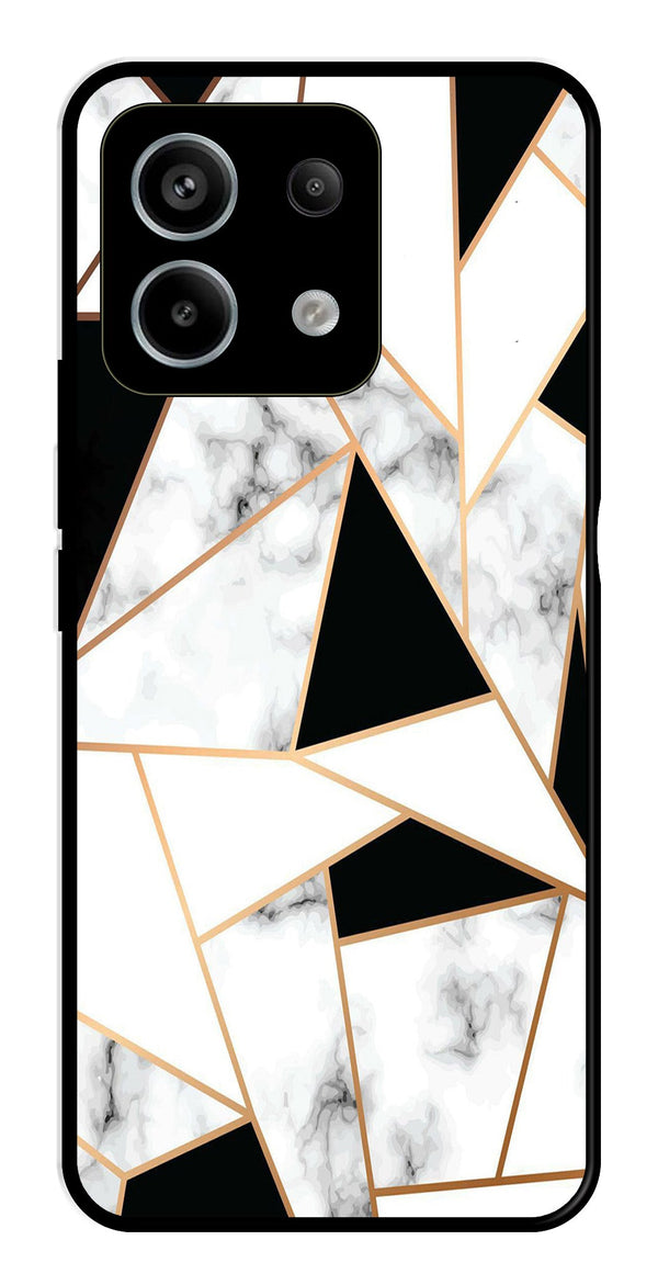 Marble Design2 Metal Mobile Case for Redmi Note 13 5G   (Design No -08)