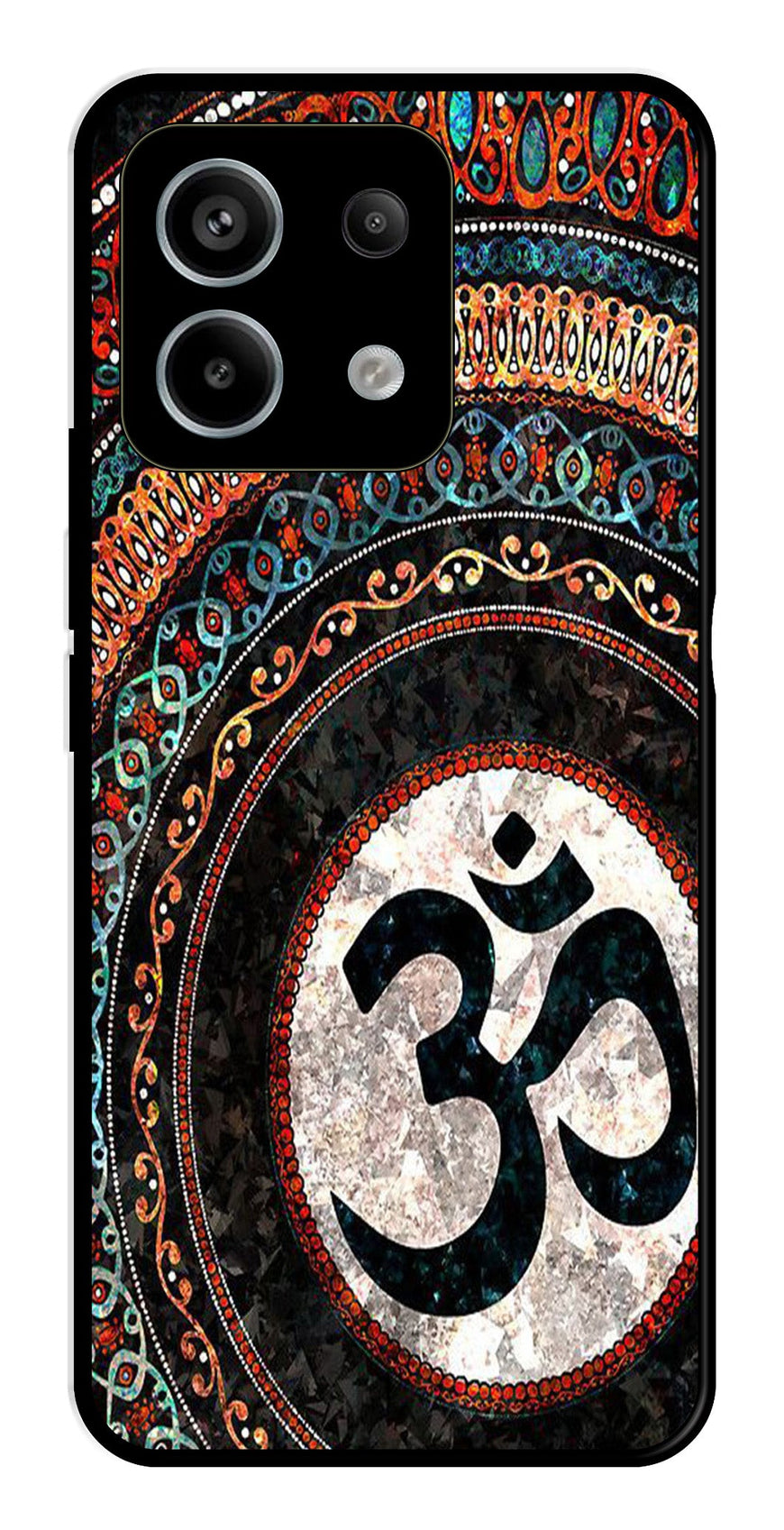 Oum Design Metal Mobile Case for Redmi Note 13 Pro 5G   (Design No -15)