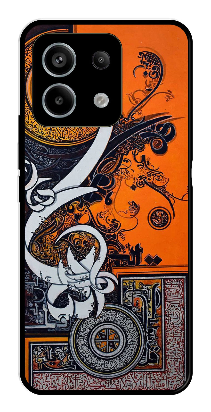 Qalander Art Metal Mobile Case for Redmi Note 13 5G   (Design No -16)