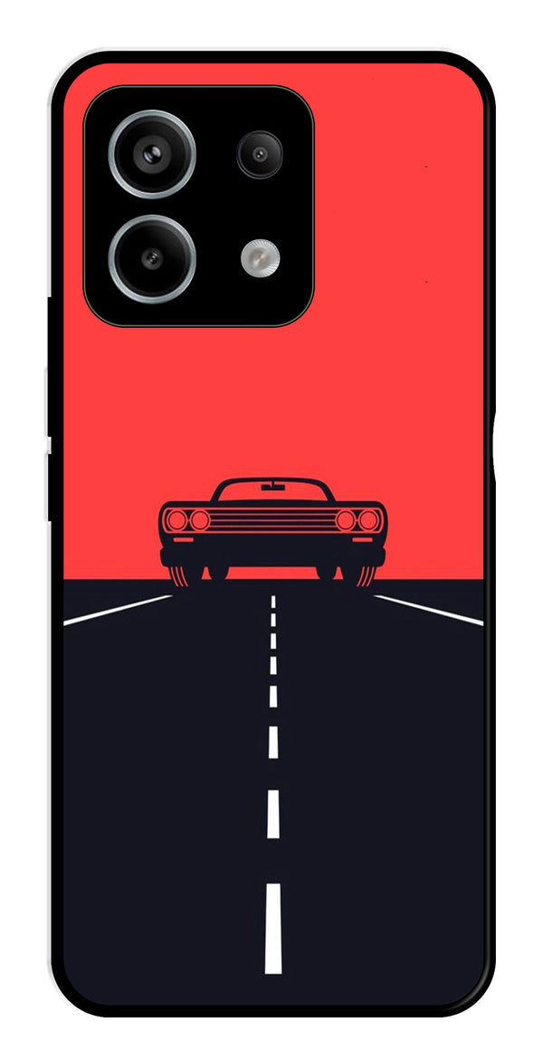 Car Lover Metal Mobile Case for Redmi Note 13 Pro 5G   (Design No -21)