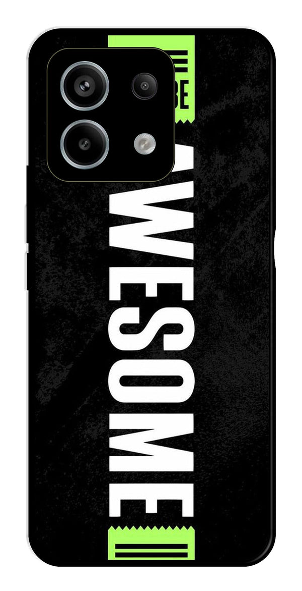 Awesome Metal Mobile Case for Redmi Note 13 Pro 5G   (Design No -33)