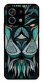 Lion Pattern Metal Mobile Case for Redmi Note 13 Pro 5G   (Design No -40)