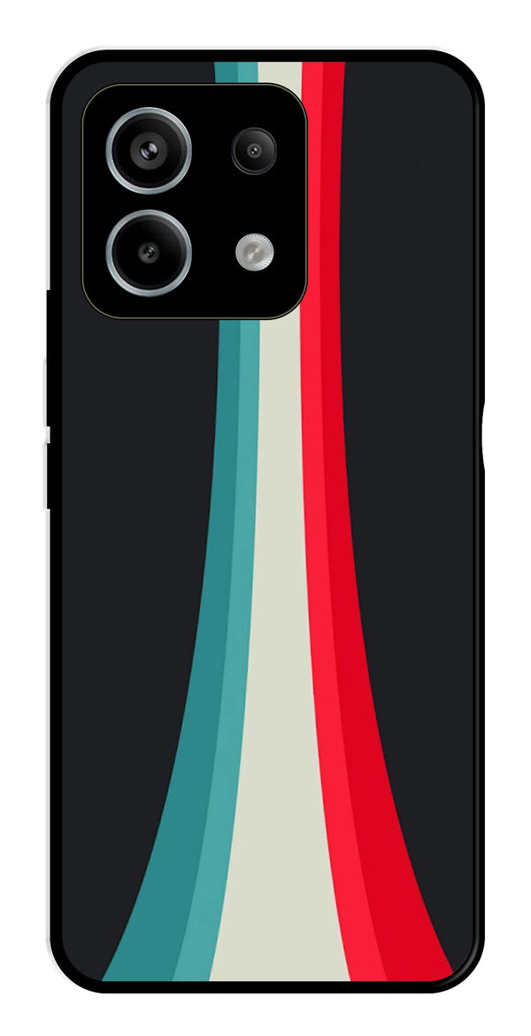 Modern Art Colorful Metal Mobile Case for Redmi Note 13 5G   (Design No -48)