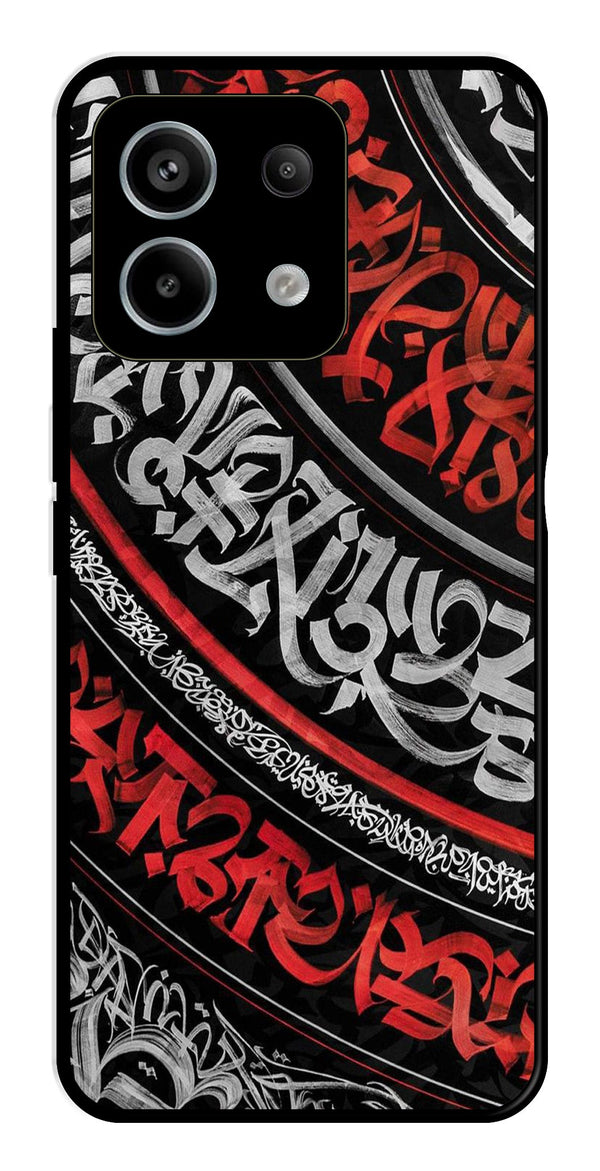 Qalander Art Metal Mobile Case for Redmi Note 13 5G   (Design No -49)