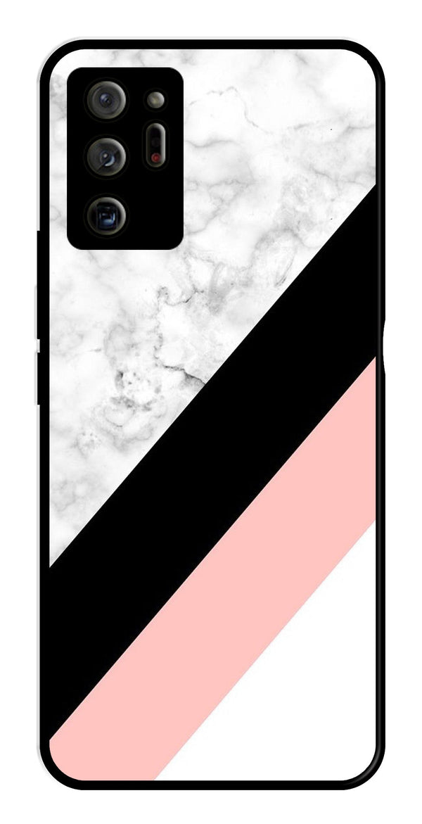Marble Design Metal Mobile Case for Samsung Galaxy Note 20 Ultra   (Design No -24)