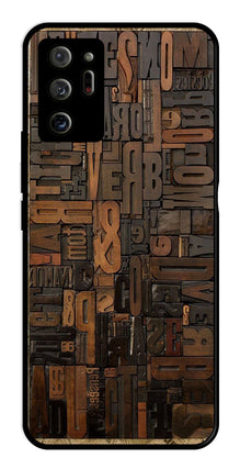 Alphabets Metal Mobile Case for Samsung Galaxy Note 20 Ultra