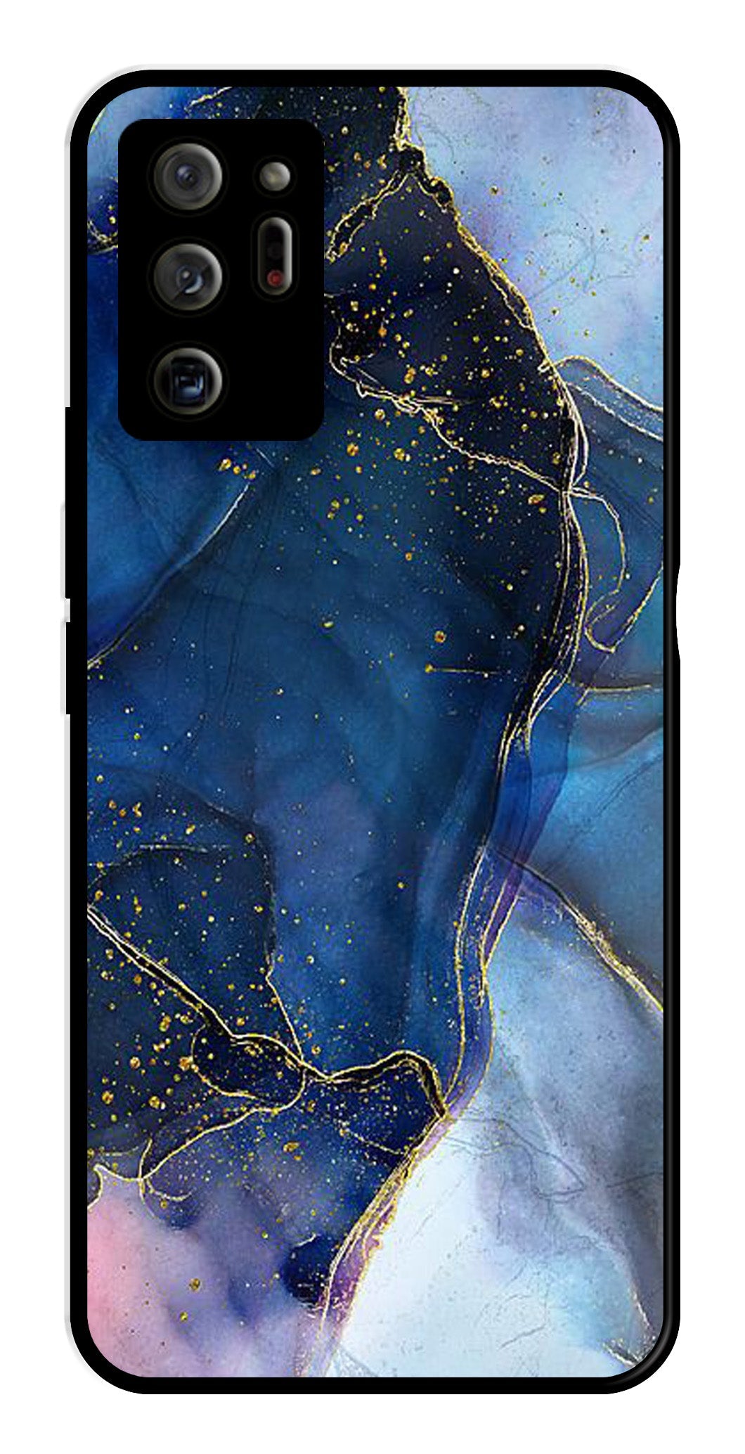 Blue Marble Metal Mobile Case for Samsung Galaxy Note 20 Ultra   (Design No -34)