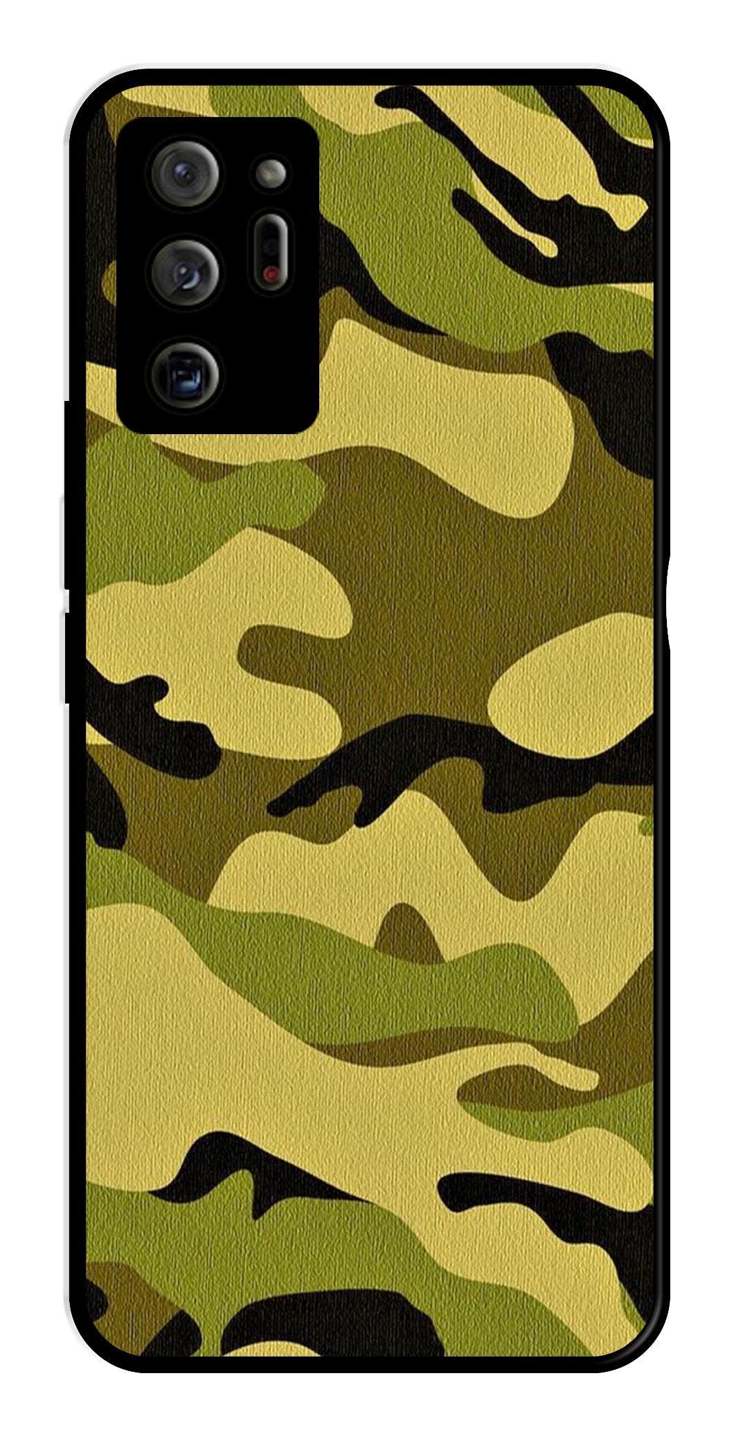 Army Pattern Metal Mobile Case for Samsung Galaxy Note 20 Ultra   (Design No -35)