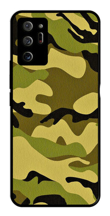 Army Pattern Metal Mobile Case for Samsung Galaxy Note 20 Ultra