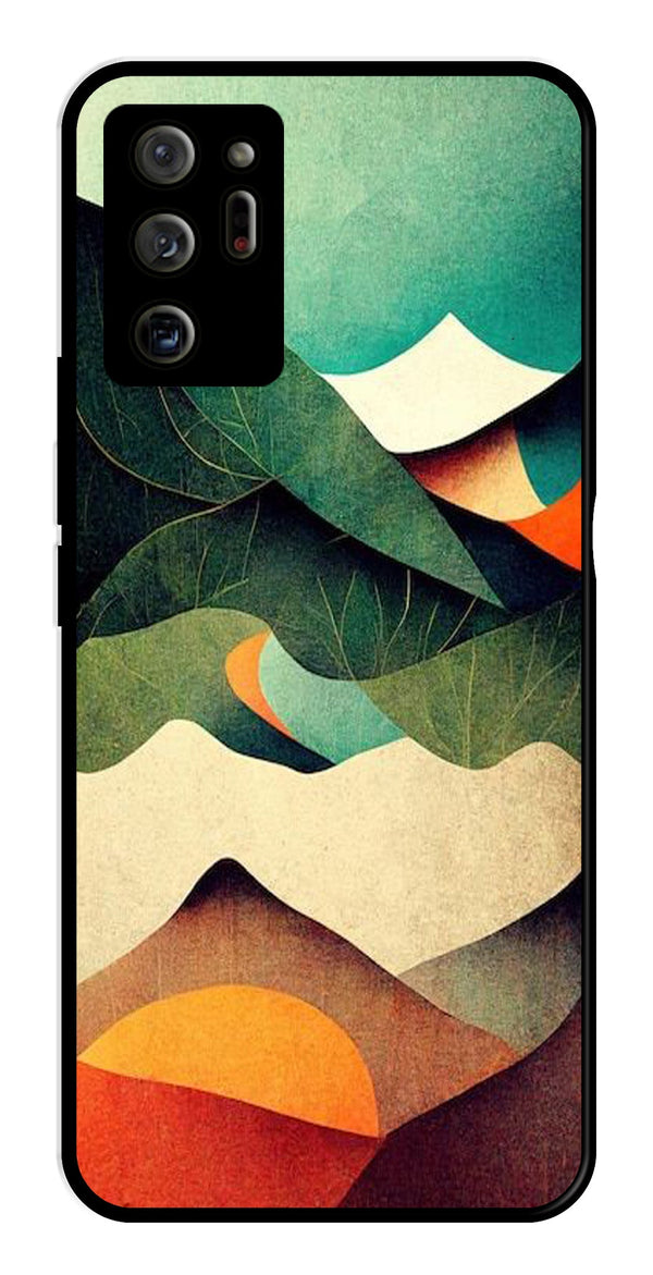 MultiColor Pattern Metal Mobile Case for Samsung Galaxy Note 20 Ultra   (Design No -43)