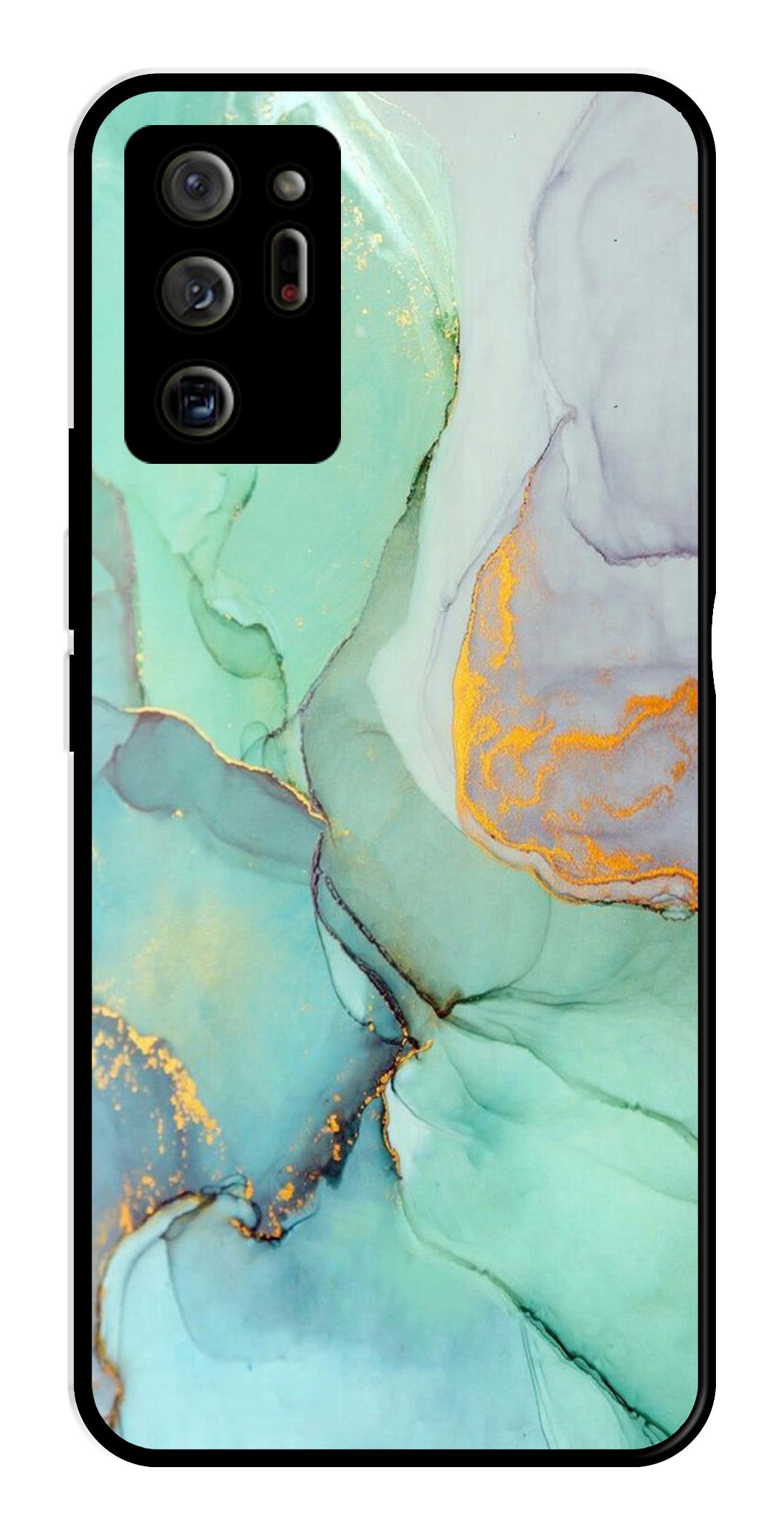 Marble Design Metal Mobile Case for Samsung Galaxy Note 20 Ultra   (Design No -46)