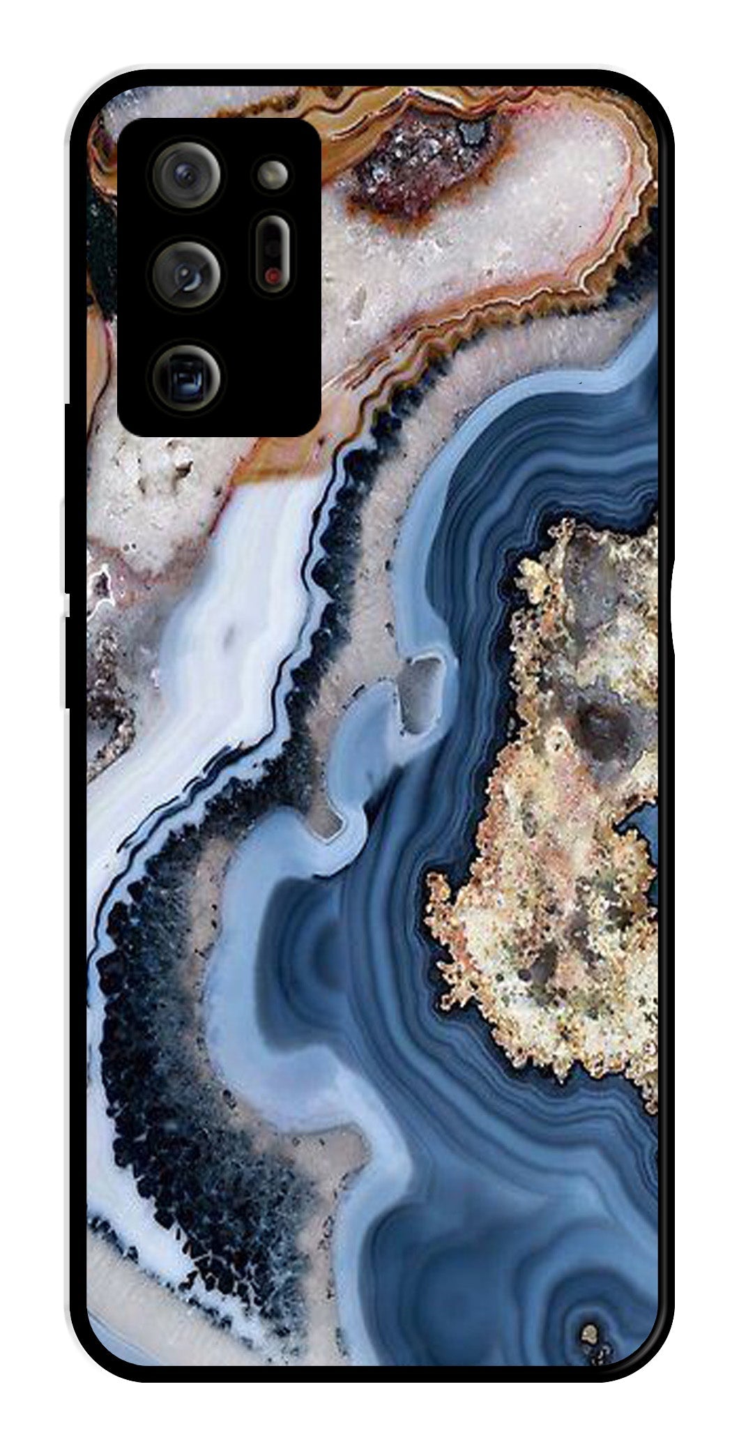 Marble Design Metal Mobile Case for Samsung Galaxy Note 20 Ultra   (Design No -53)