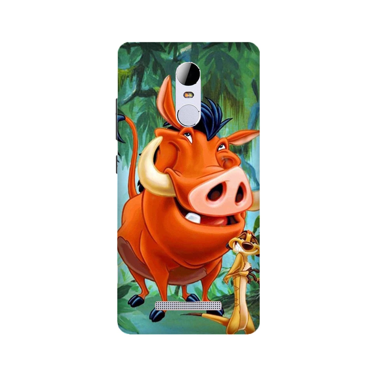 Timon and Pumbaa Mobile Back Case for Redmi Note 3(Design - 305)