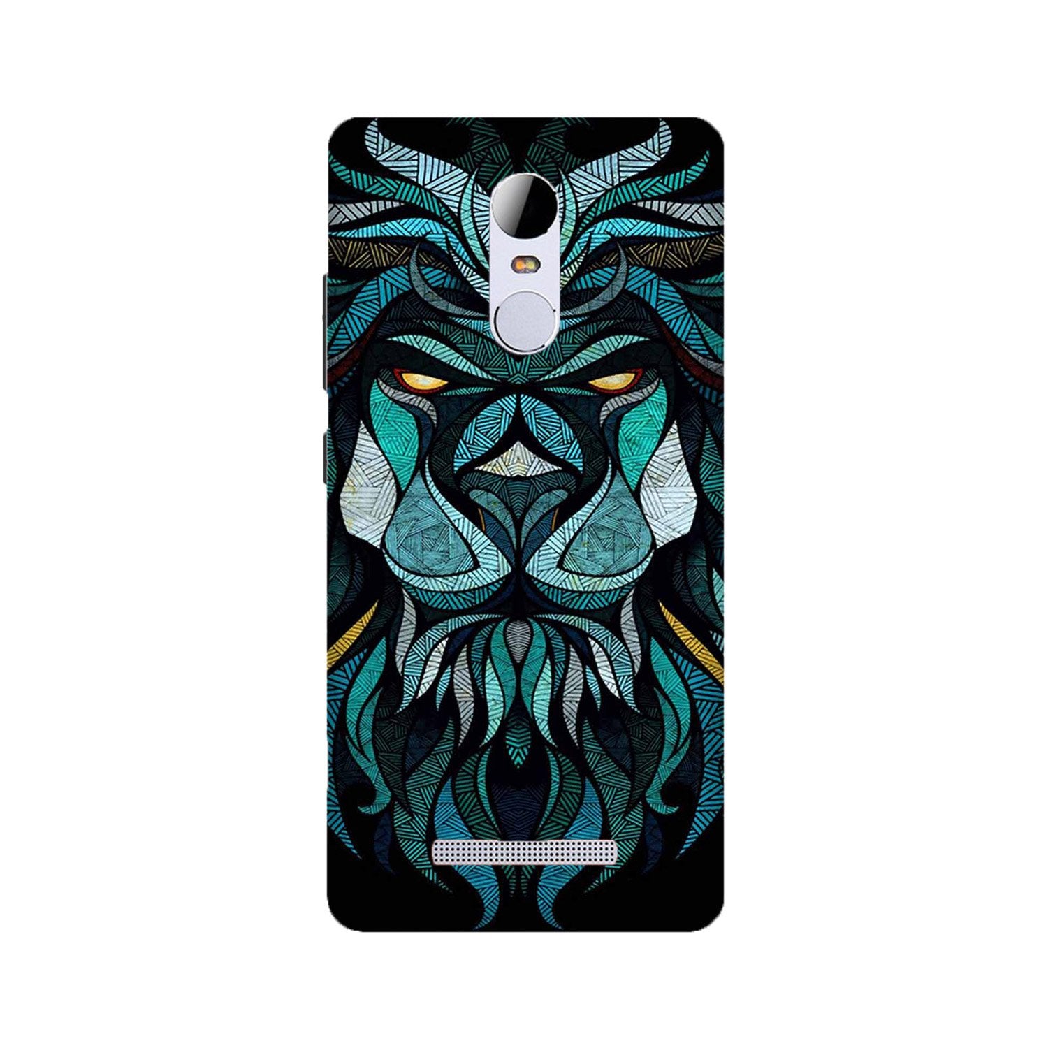 Lion Mobile Back Case for Redmi Note 3  (Design - 314)