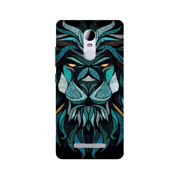 Lion Mobile Back Case for Redmi Note 3  (Design - 314)