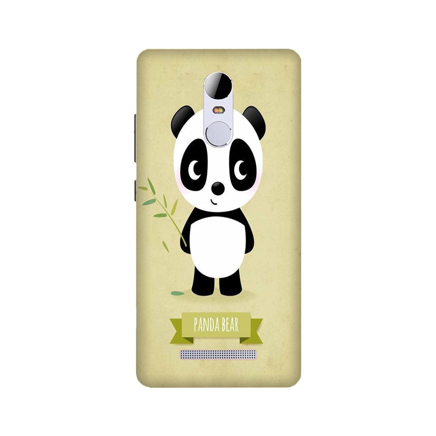 Panda Bear Mobile Back Case for Redmi Note 3  (Design - 317)