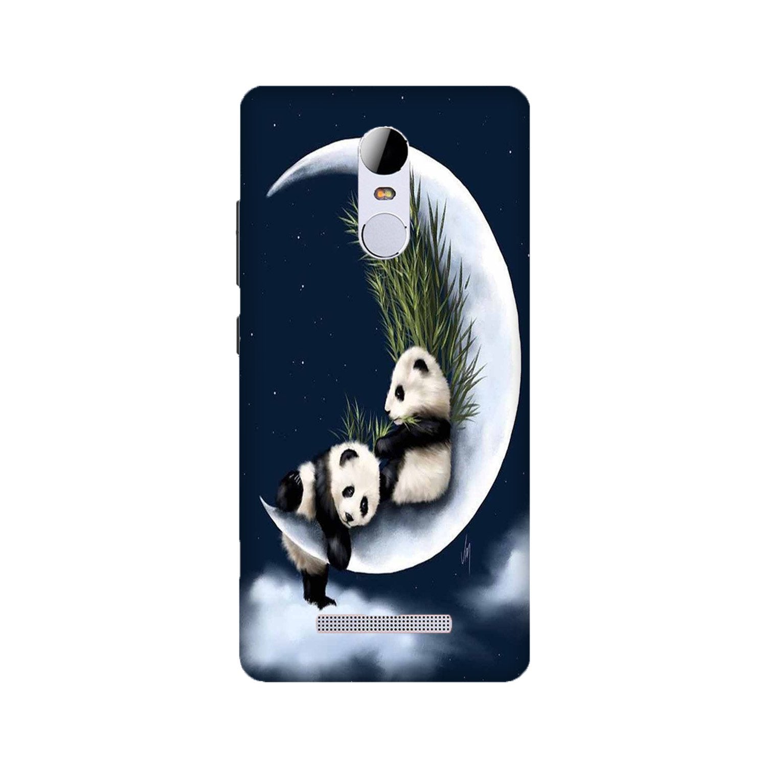 Panda Moon Mobile Back Case for Redmi Note 3  (Design - 318)